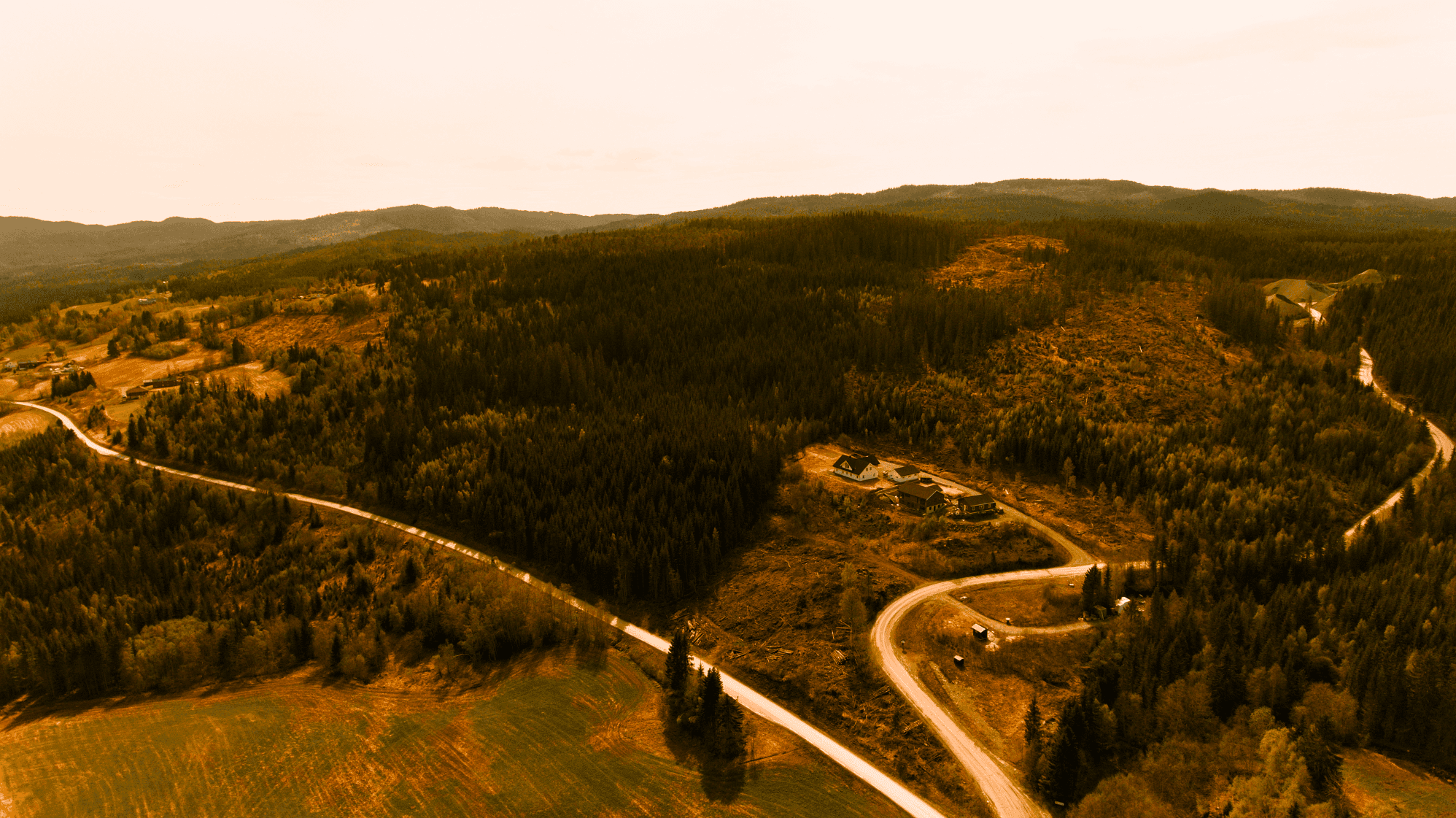 Hegglia Boligfelt Dronebilde